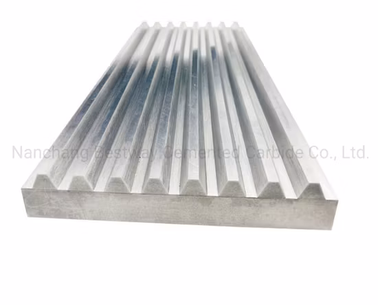 텅스텐 탄화물 턱 판은 광업 분쇄기 기계장치를 위한 이 판을 분해합니다